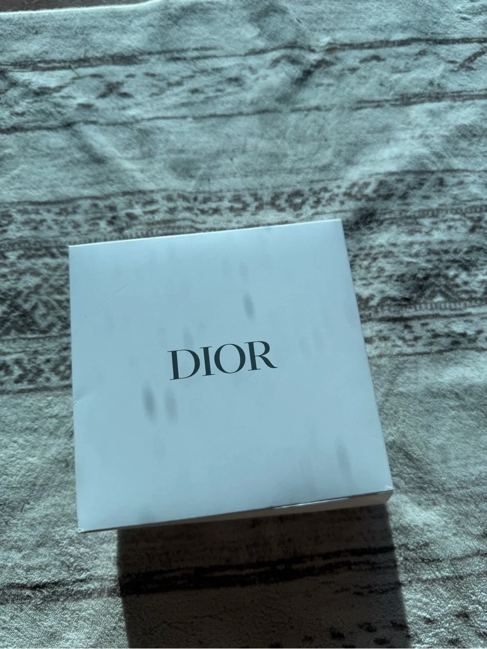 Dior Red Star-Shaped Jewelry Case with Gold Logo